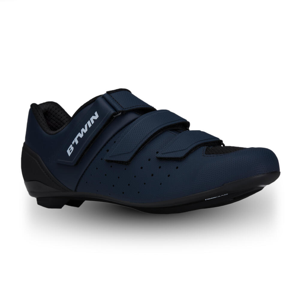 Fahrradschuhe Rennrad RR 500 marineblau