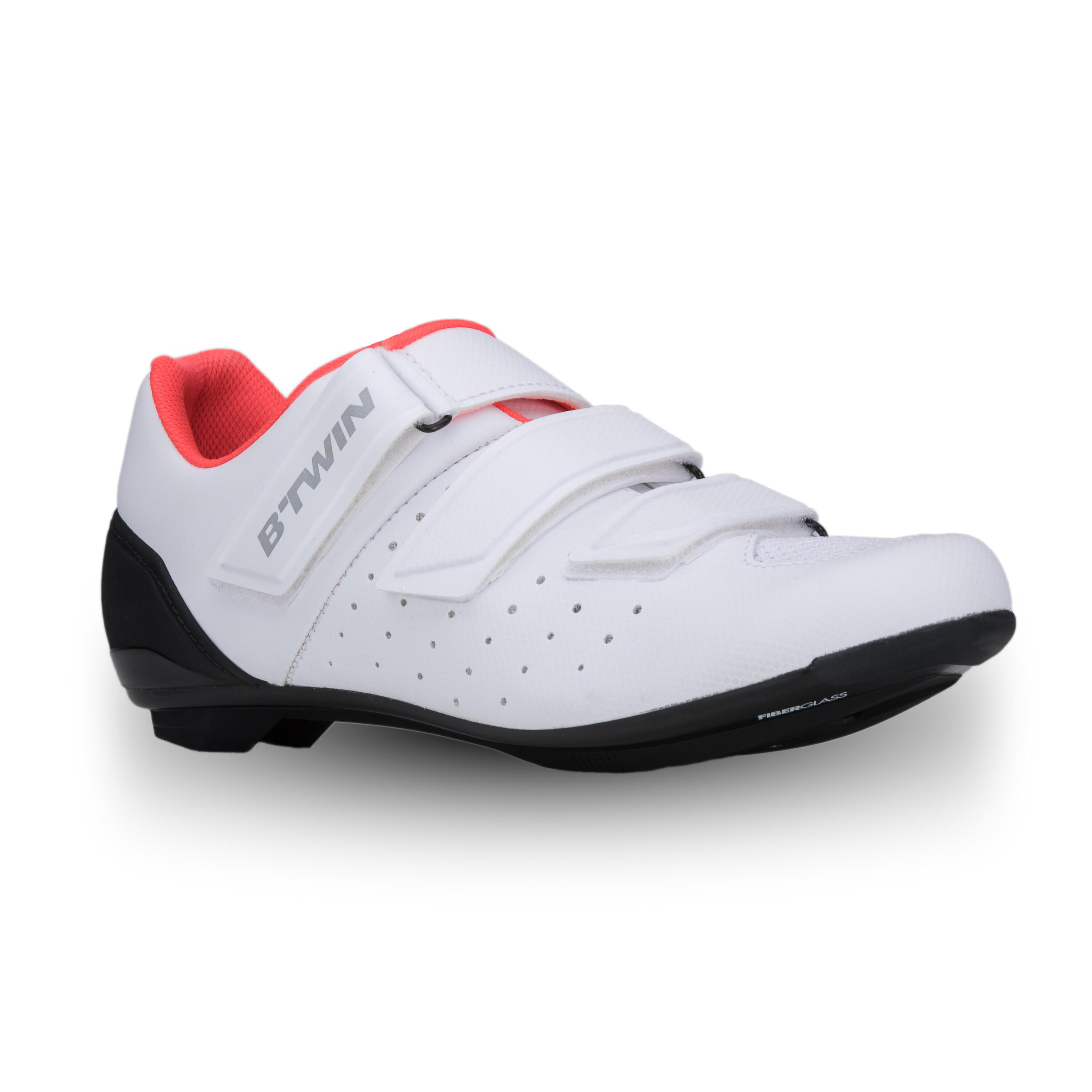 VAN RYSEL 500 Sport Cycling Road Cycling Shoes - Pink/White