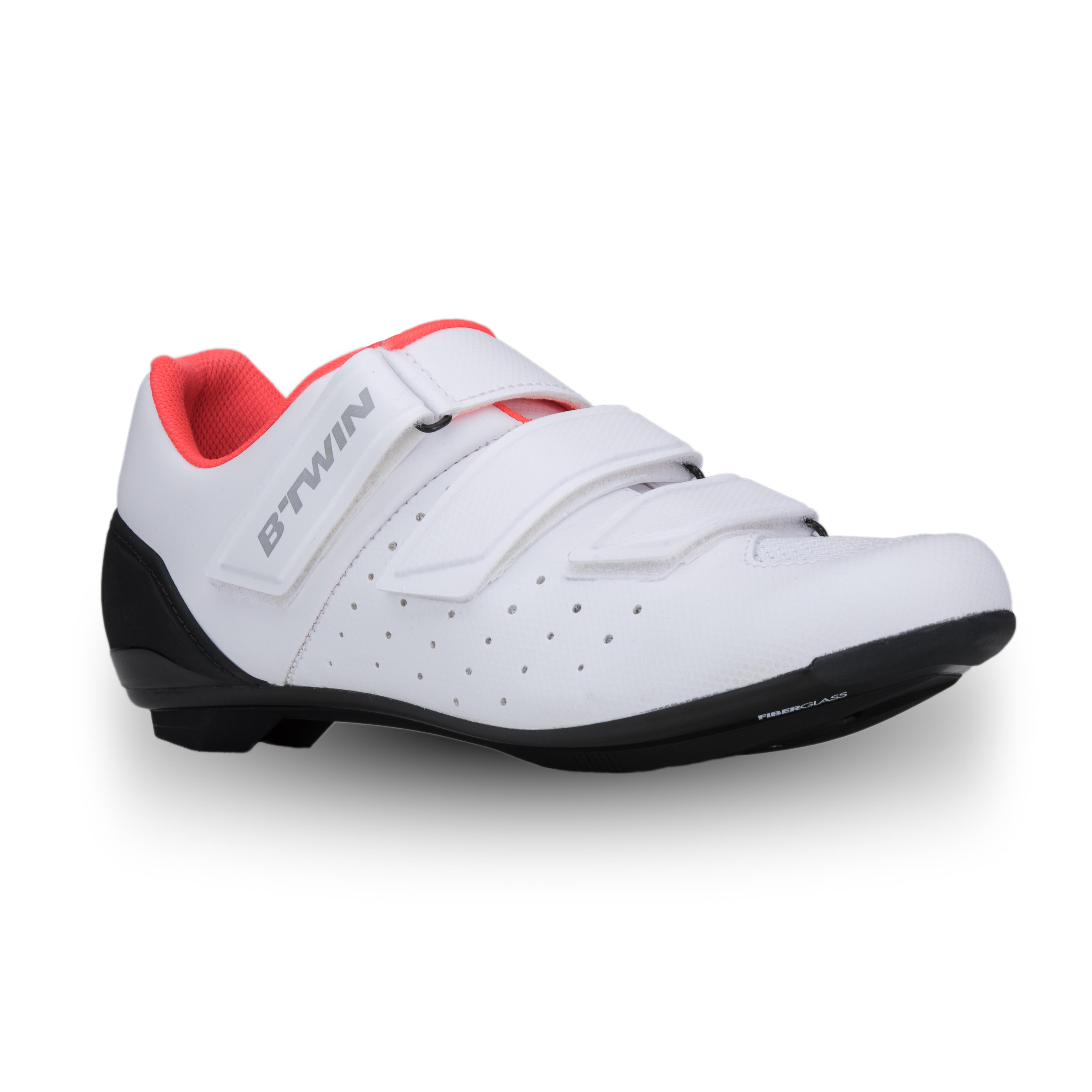 pink cycling shoes