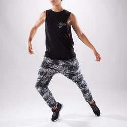 T-shirt sans manche de danse femme noir