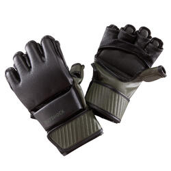 MITAINES DE COMBAT 100 NOIR/KAKI