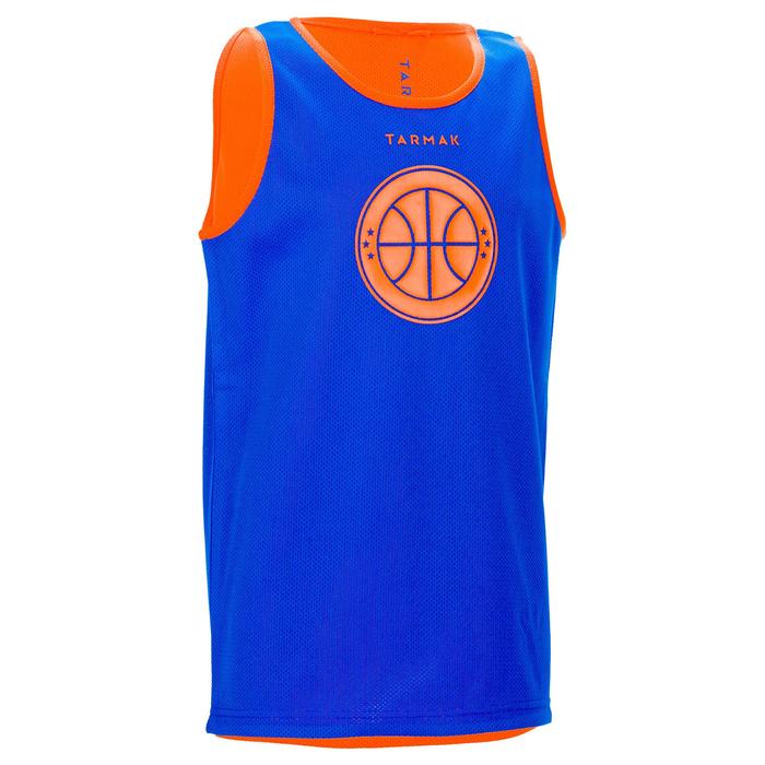 Kids' Reversible Basketball Tank Top For Intermediate Players - Blue ...