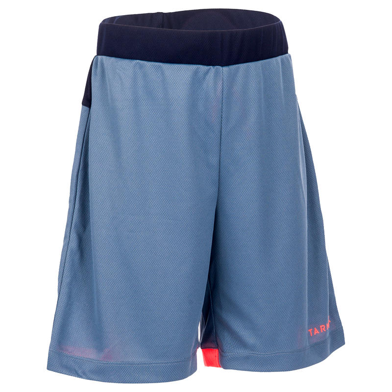 SHORT B500 DE BASKETBALL GARÇON/FILLE POUR DÉBUTANT/CONFIRMÉ GRIS MARINE ROSE SHORT B500 DE BASKETBALL GARÇON/FILLE POUR DÉBUTANT/CONFIRMÉ GRIS MARINE ROSE