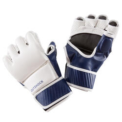 MITAINES DE COMBAT 100 BLANC/BLEU