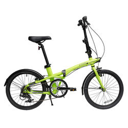 Tilt 500 20 Sepeda  Lipat Perkotaan Kuning Decathlon 