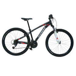 Bicicleta de montaña mtb ST100 rin 27 rockrider - negra