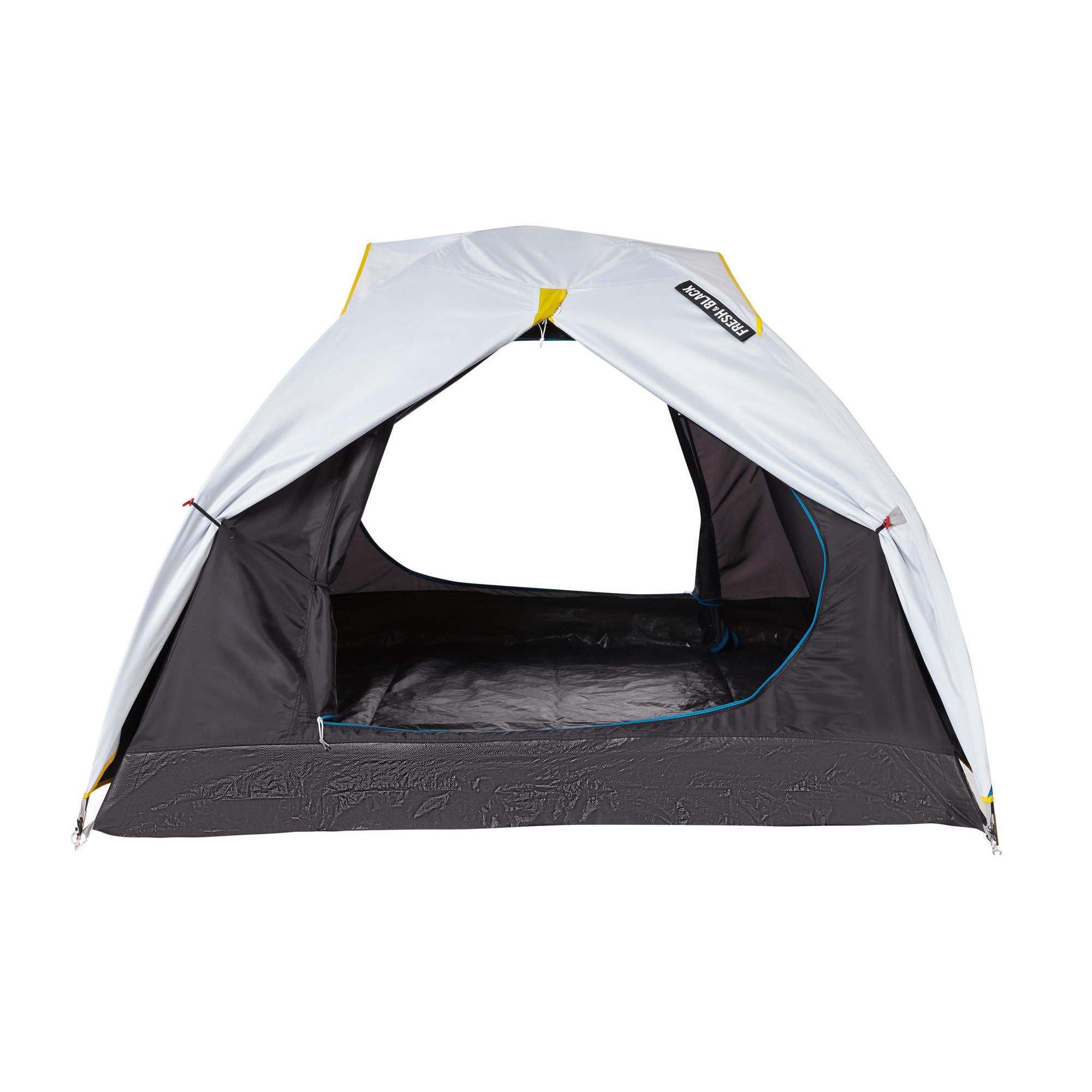 decathlon black and white tent