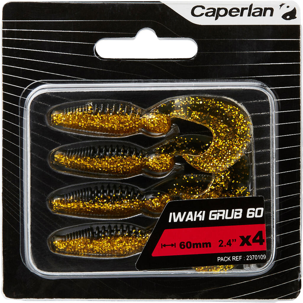 Lure Fishing Soft Lure Iwaki Grub 60 X4