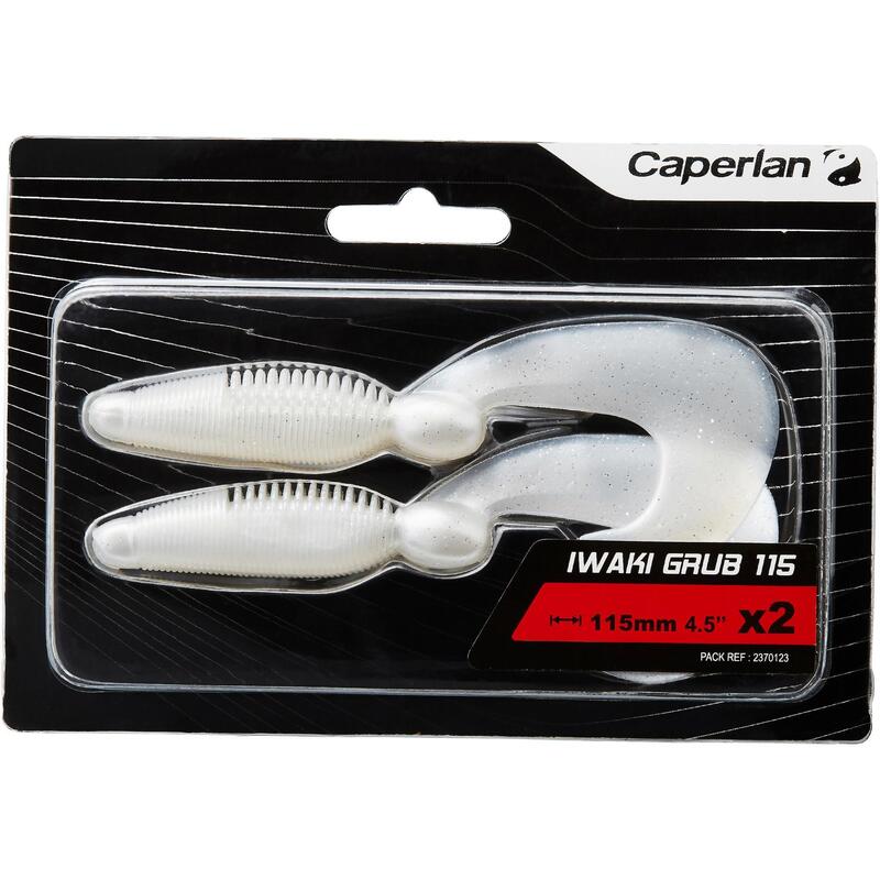 Caperlan Iwaki Grub 60 White Pearl X4 Lure Fishing Soft Lure