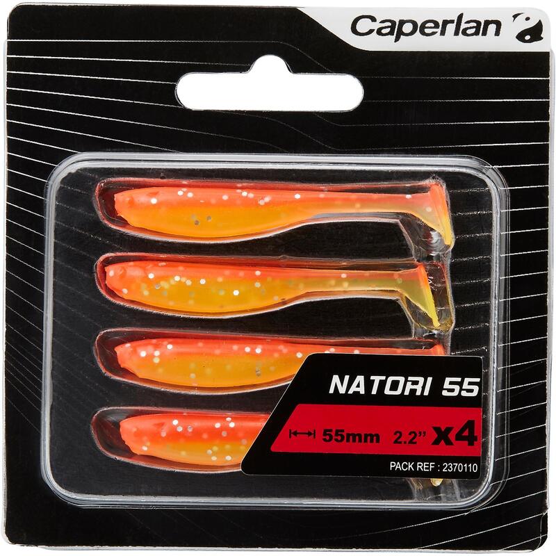NATORI 55 RED CHART X4 LURE FISHING SOFT LURE