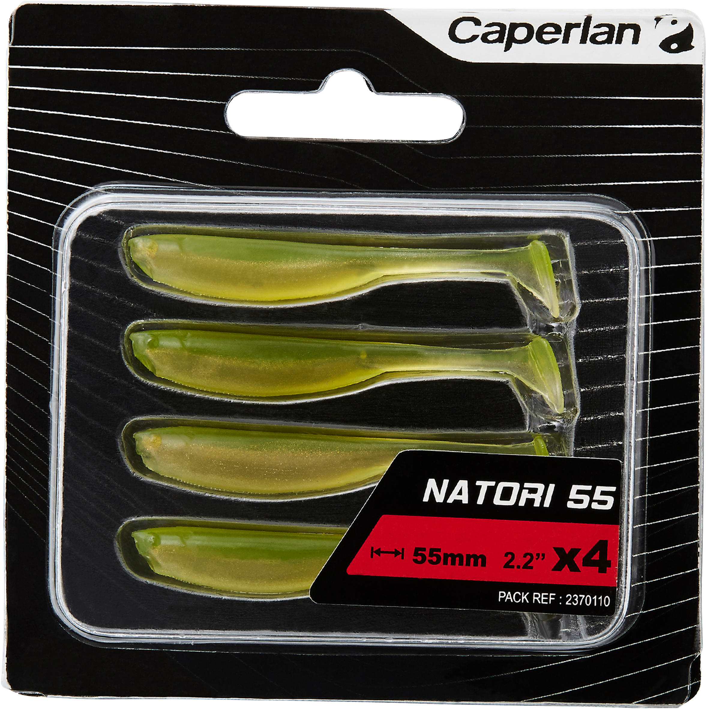 NATORI 55 DARK AYU CREAM X4 LURE FISHING SOFT LURE 4/4