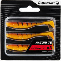 NATORI 75 ORANGE TIGER X3 LURE FISHING SOFT LURE