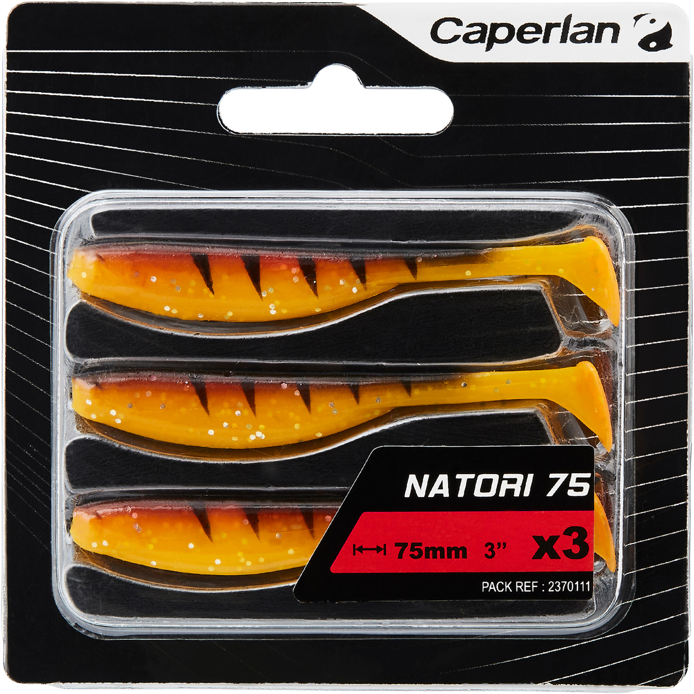 NATORI 75 ORANGE TIGER X3 LURE FISHING SOFT LURE 3/3