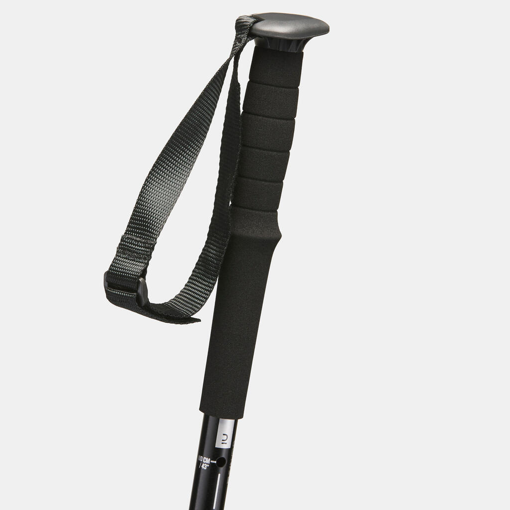 1 Easy Adjust Hiking Pole - MT100 Comfort Black