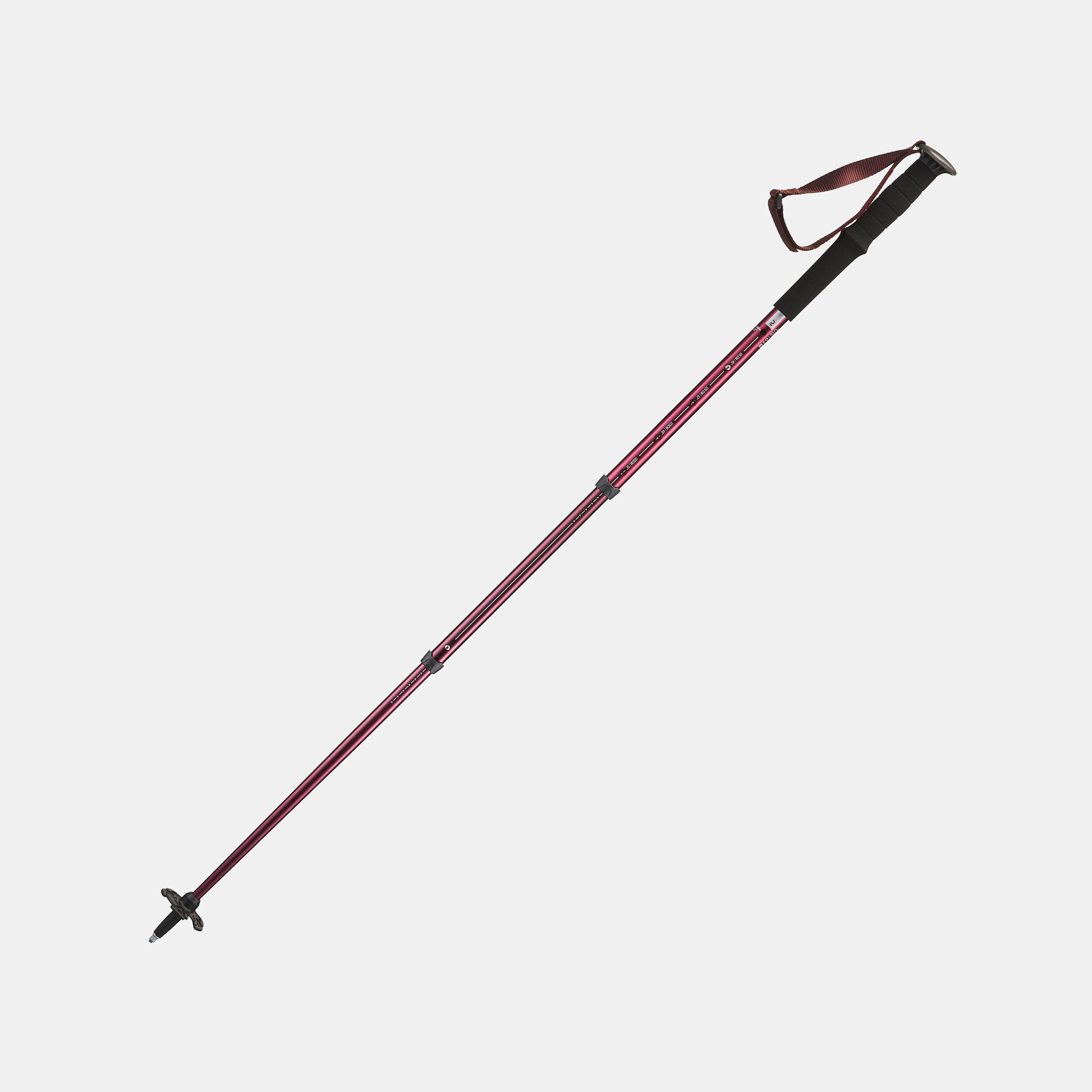 FORCLAZ Bastón telescópico de trekking ajuste fácil 1 unidad Forclaz MT100 confort