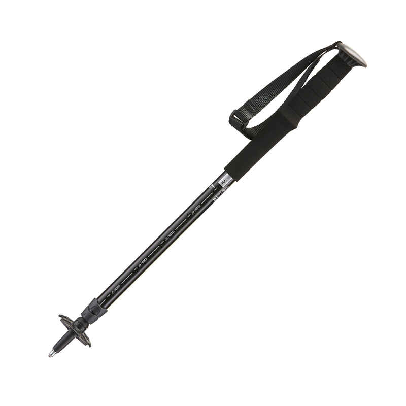 QuickAdjustment Walking Pole Black Decathlon