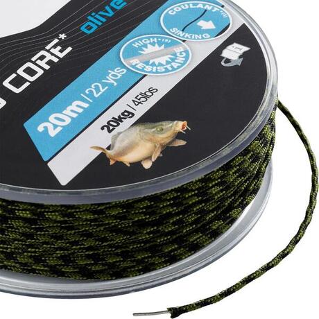SEDAL PARA LA PESCA DE LA CARPA LEAD CORE 45 lb OLIVA | Caperlan