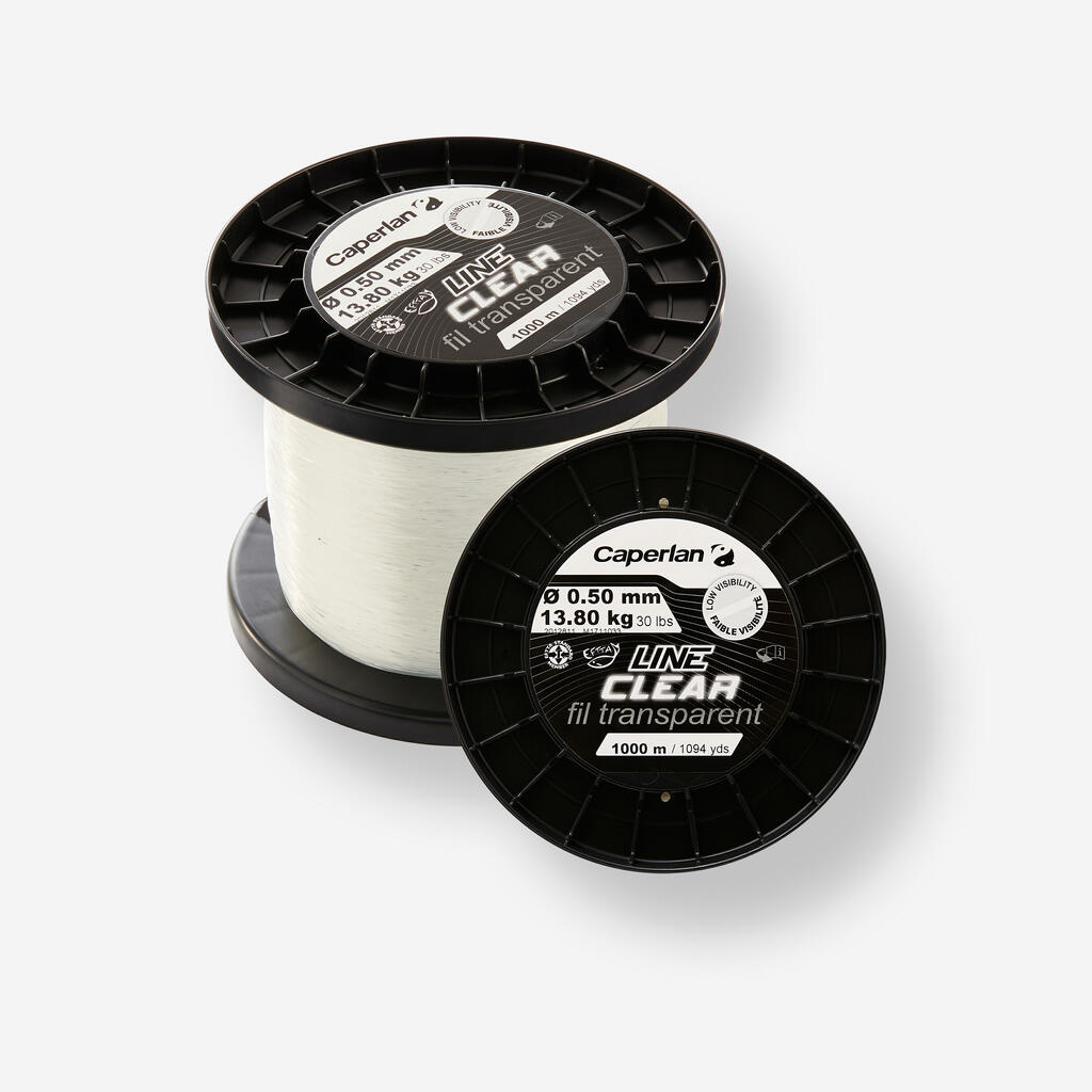 CLEAR LINE Transparent Fishing Line 1000 M