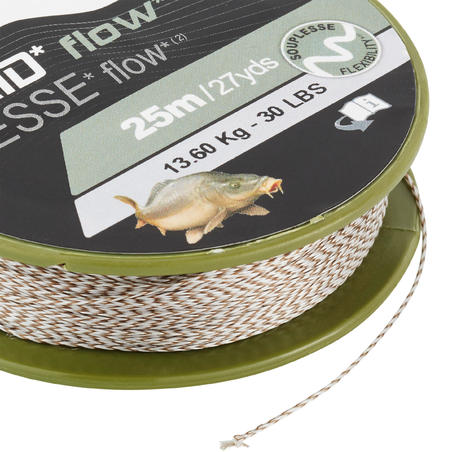 FLOW C 25m leader Carp fishing braid