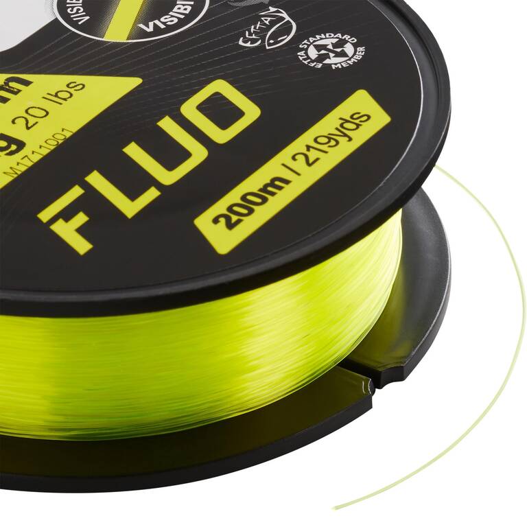 200 M FL Line Versatile Fishing Line - Fluorescent - Decathlon