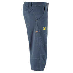 MEN’S CLIMBING STRETCH COTTON 3/4 TROUSERS VERTIKA GREY