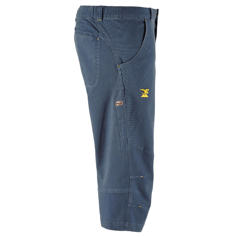 Pantalon pirata de escalada y montaña Hombre Simond Cliff Azul