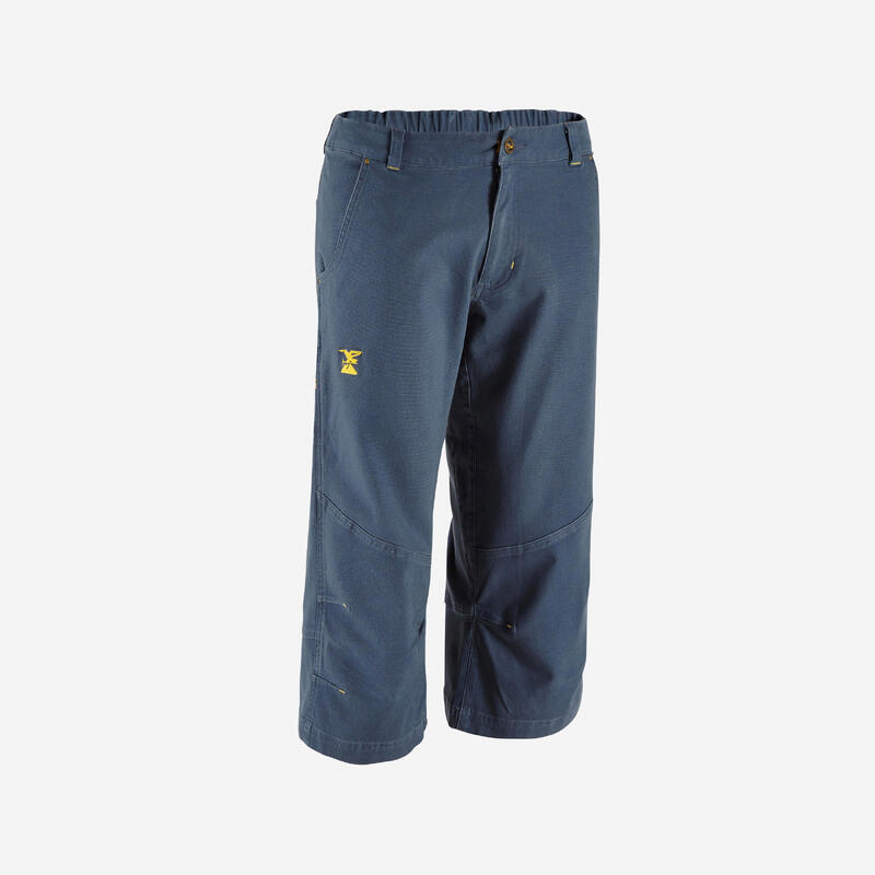 Pantalon pirata de escalada y montaña Hombre Simond Cliff Azul