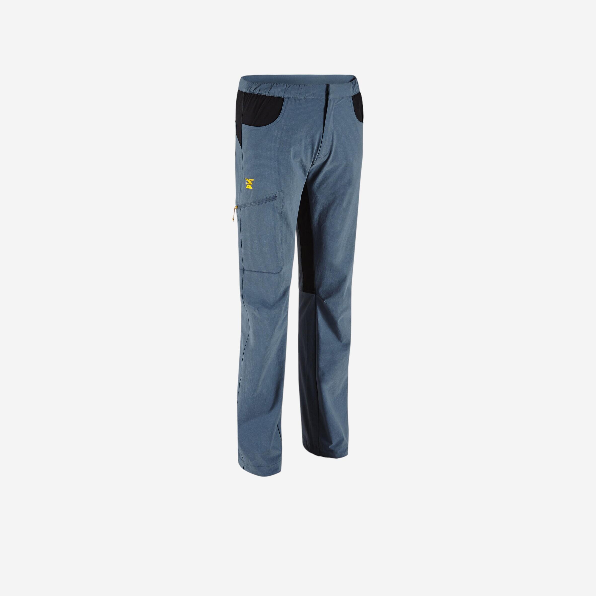 Klimbroek in stretch voor heren Edge grijs | SIMOND | Decathlon.nl