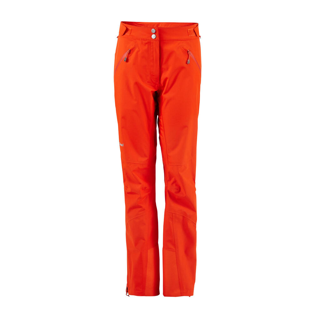 Women's Mountaineering Waterproof Overtrousers - Alpinism Red