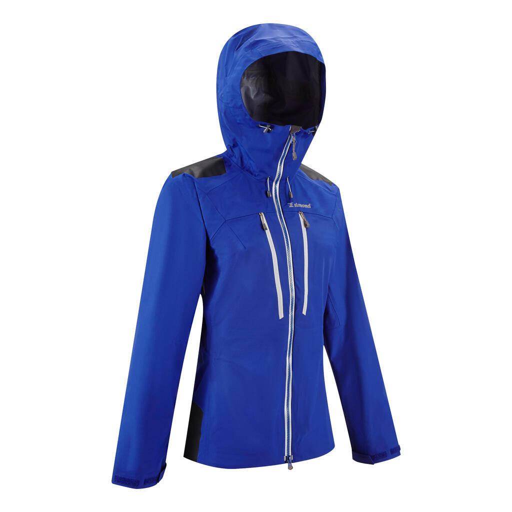 Women's Mountaineering Waterproof Jacket - Alpinism Indigo Blue