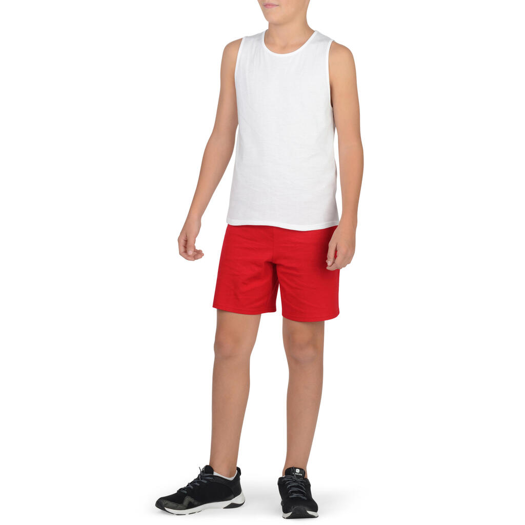 100 Boys' Gym Shorts - Red