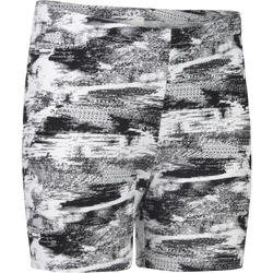 Short 100 Gym Fille imprimé blanc noir