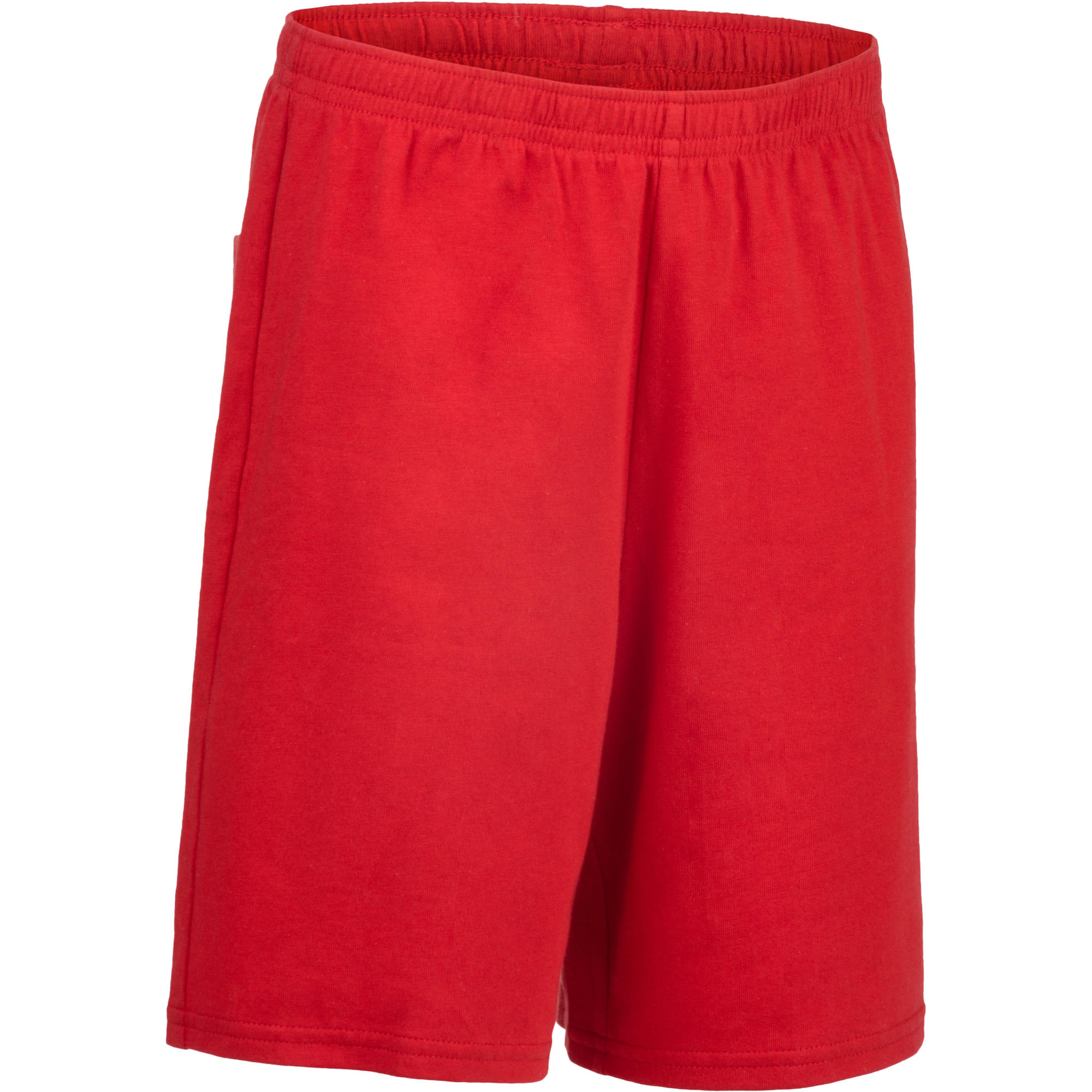 100 Boys' Gym Shorts Red Domyos by Decathlon