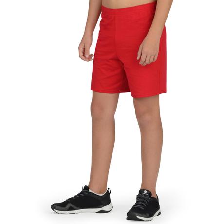 100 Boys' Gym Shorts - Red | Domyos by Decathlon