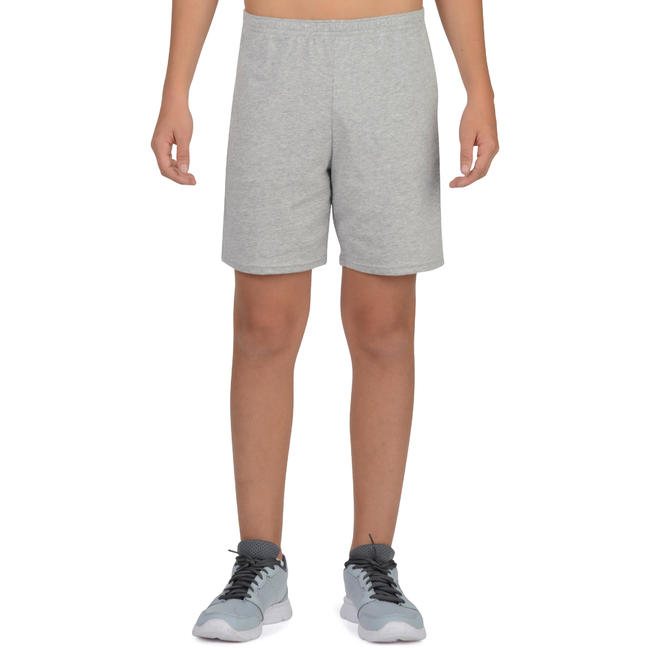 100 Boys' Gym Shorts Grey