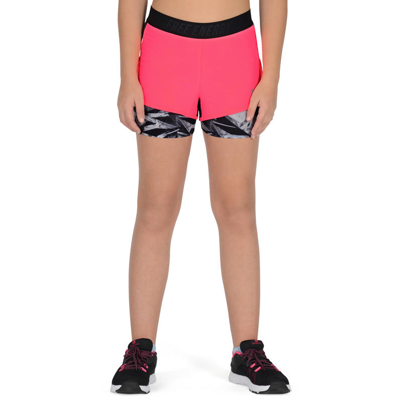 decathlon short noir fille