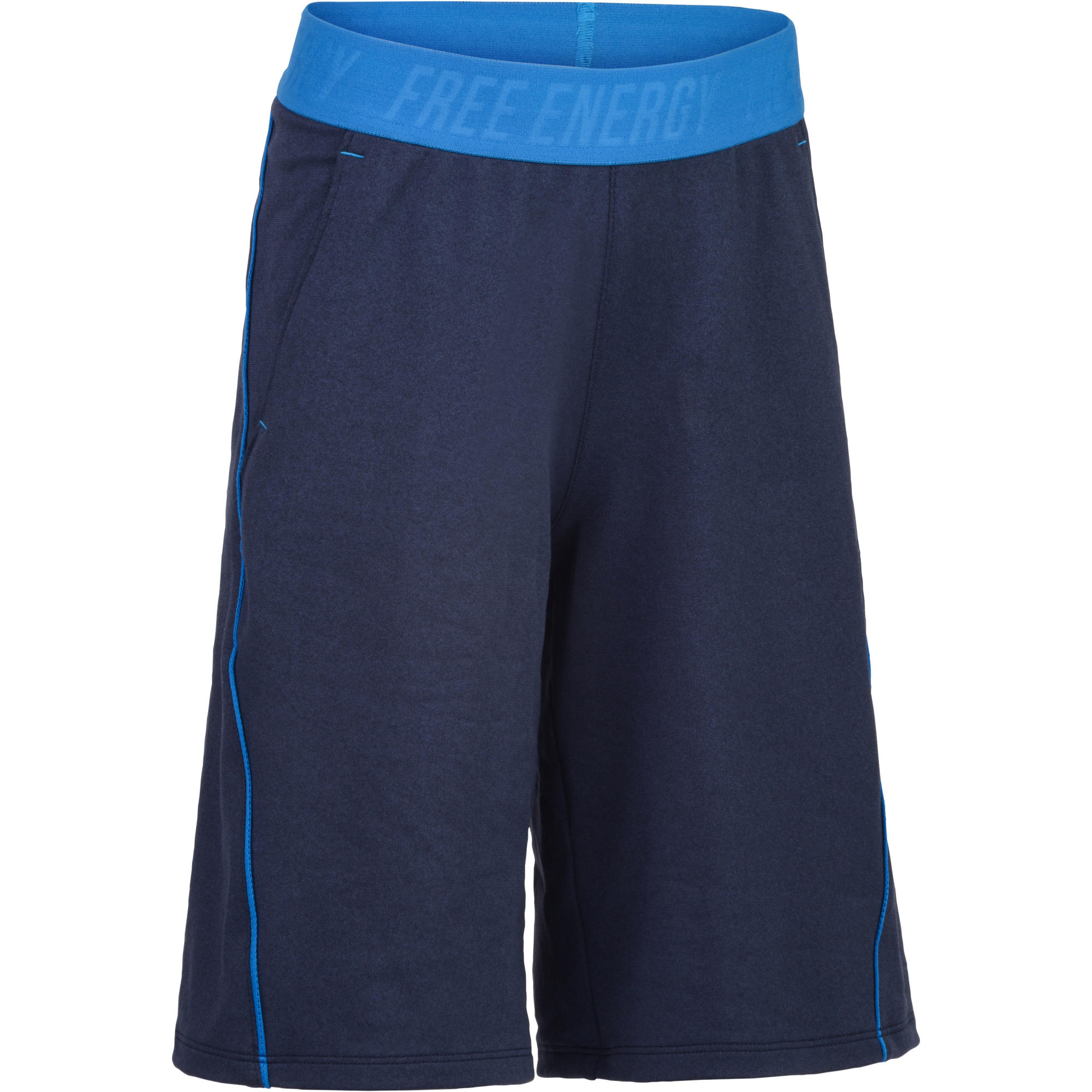 900 Boys' Gym Shorts Blue Domyos by Decathlon
