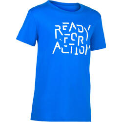 T-Shirt 100 manches courtes Gym Garçon imprimé bleu