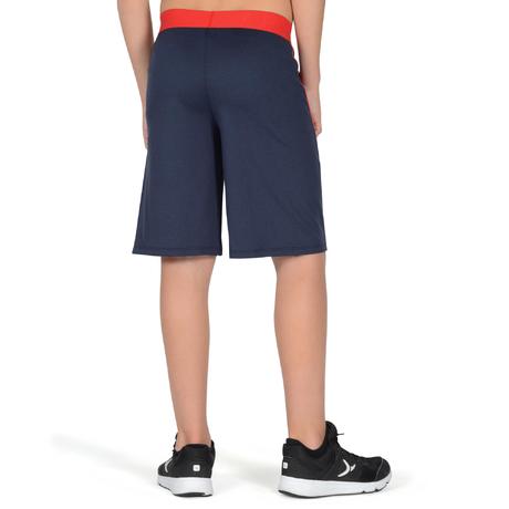 S900 Boys' Gym Shorts - Blue/Red | Domyos by Decathlon