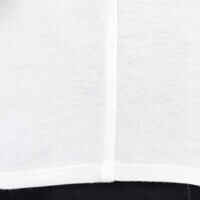 100 Girls' Short-Sleeved Gym T-Shirt - White Print