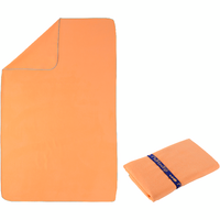 Serviette microfibre orange clair taille L 80 x 130 cm