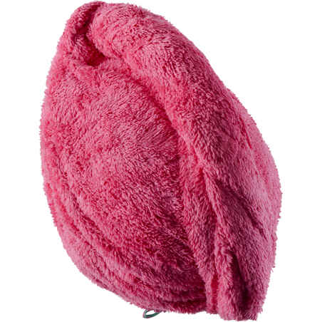 Soft Microfibre Hair Towel - Pink