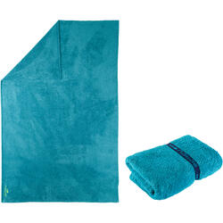 Superzachte microvezel handdoek blauw maat XL 110 x 175 cm