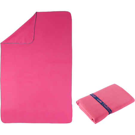 Serviette microfibre rose L