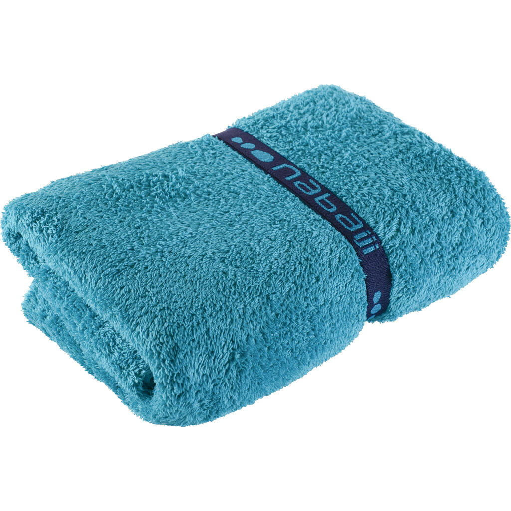 Serviette de bain microfibre ultra douce vert clair taille XL 110 x 175 cm