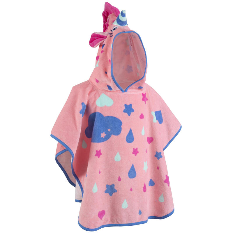 Poncho Bebe Avec Capuche Rose Imprime Licorne Nabaiji Decathlon Poncho Bebe Avec Capuche Rose Imprime Licorne Nabaiji Decathlon