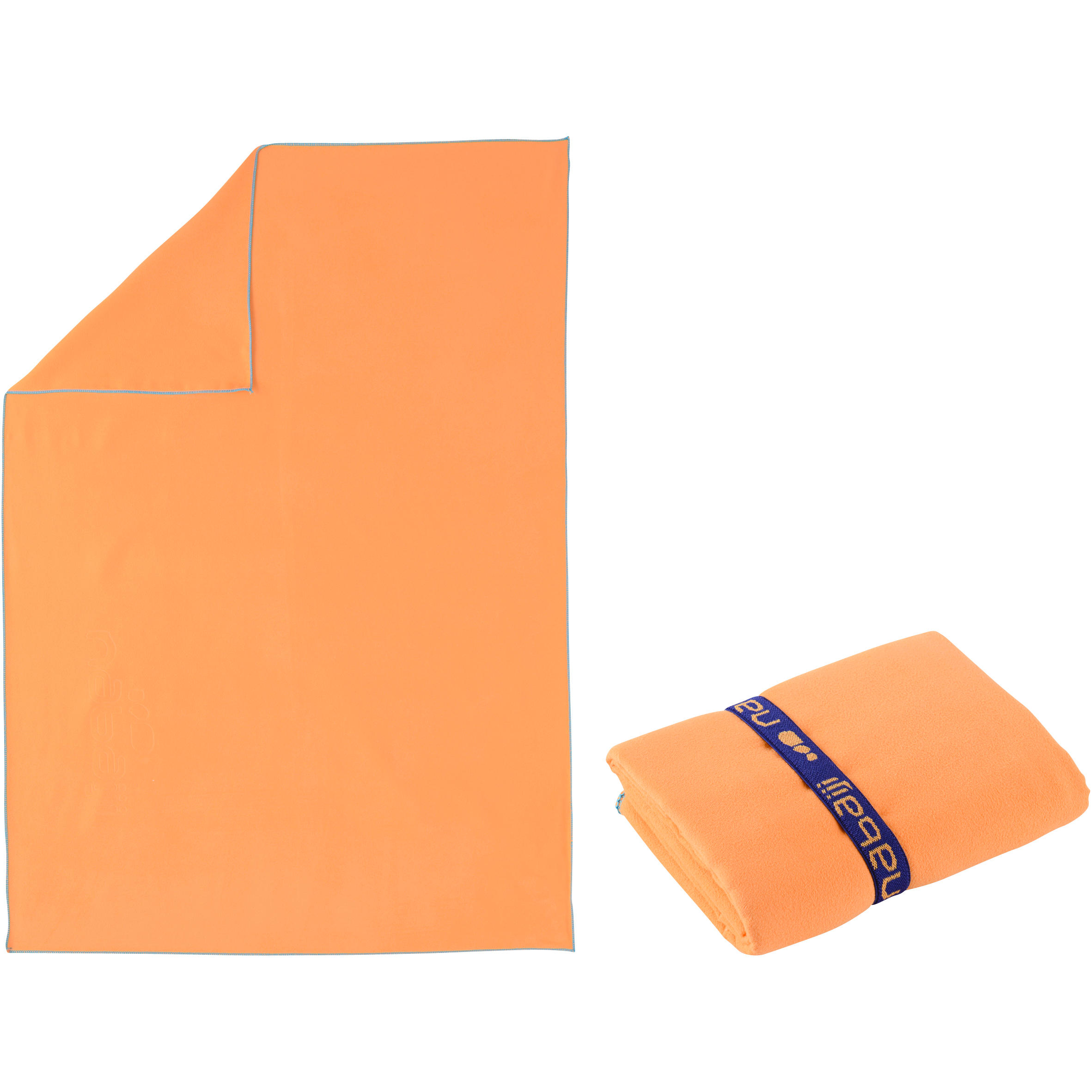 NABAIJI Ultra-Compact Microfibre Towel Size M 65 x 90 cm - Light Orange