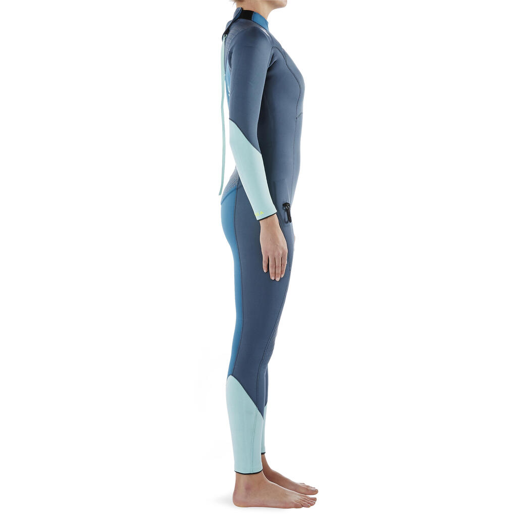 Women's diving wetsuit 3 mm neoprene SCD 900 blue