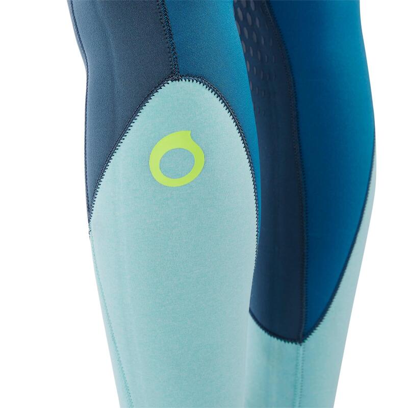 Neoprenanzug Tauchen SCD 500 Neopren 3 mm Damen grau/blau