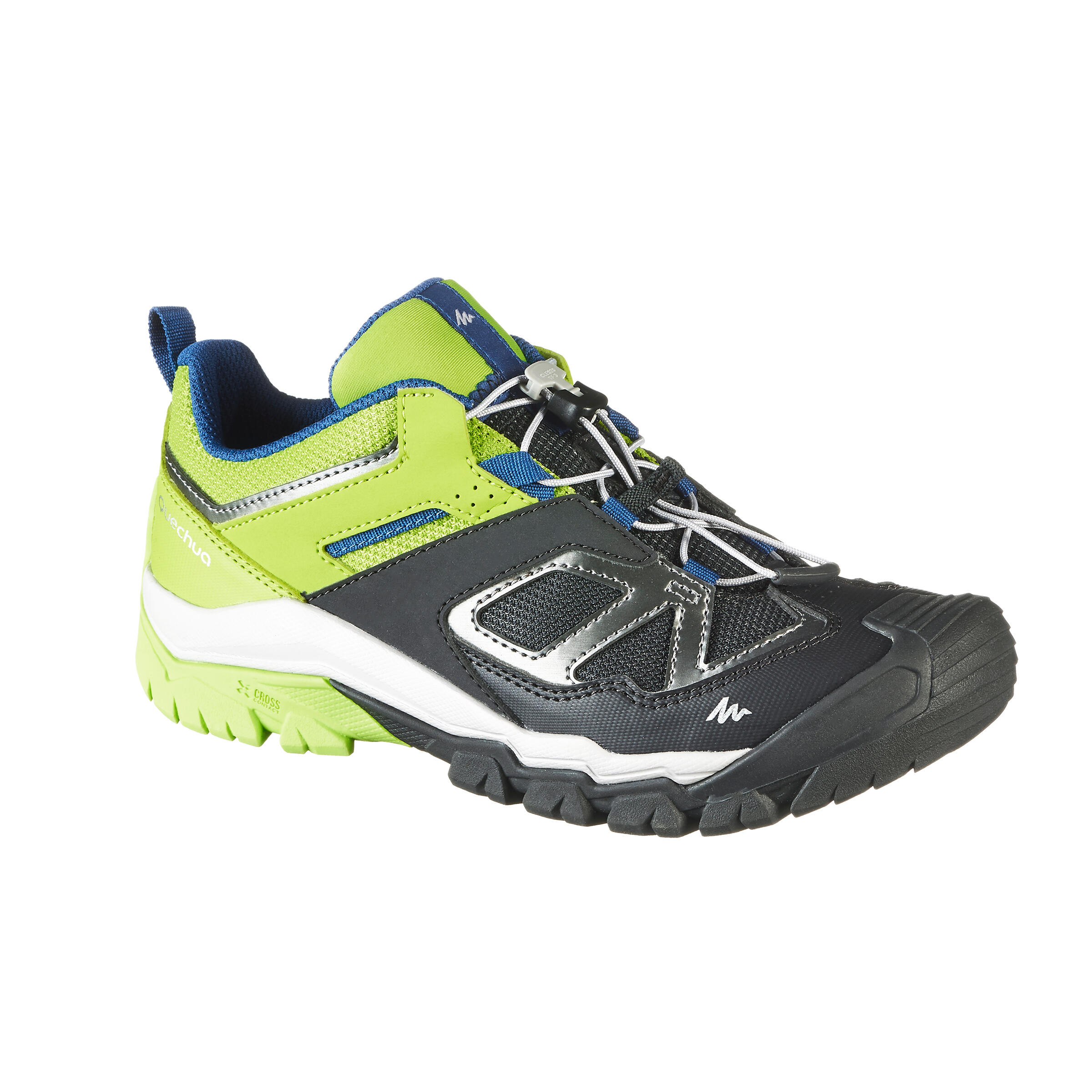Quechua Lage Bergwandelschoenen Met Veters Voor Jongens Crossrock Geel quechua kopen in de aanbieding